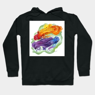 Floral Betta Fish Hoodie